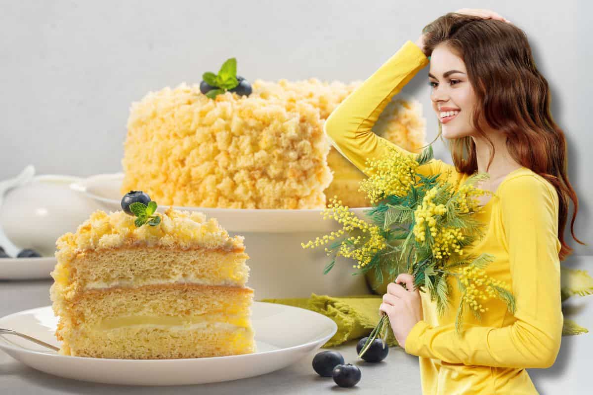 zuccotto mimosa per la festa della donna