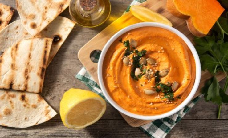 ricetta hummus di zucca