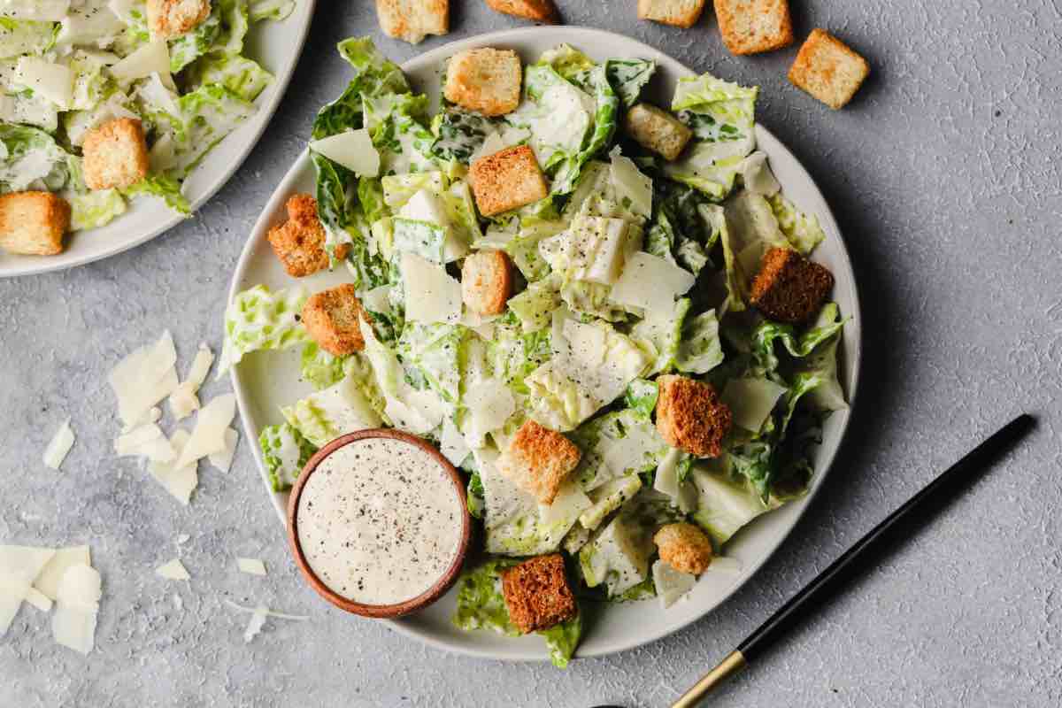 Caesar salad vegana