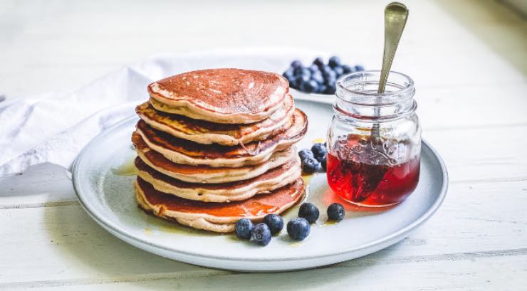 Pancakes senza burro e uova